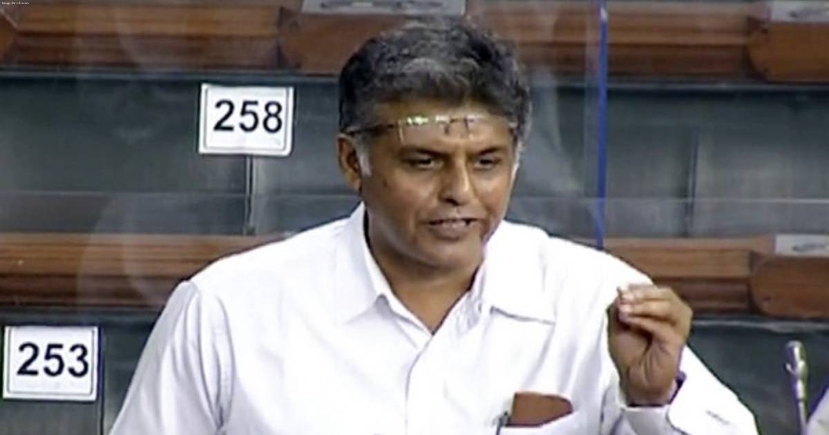 Congress MP Manish Tewari gives an adjournment motion notice in Lok Sabha to discuss the situation of Navy personnel in Qatar